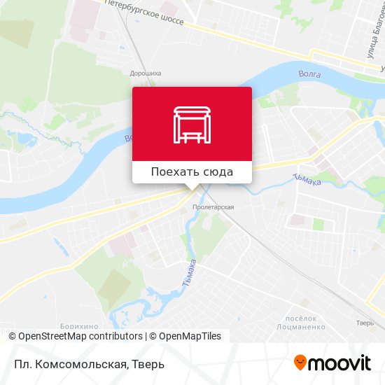 Карта Пл. Комсомольская