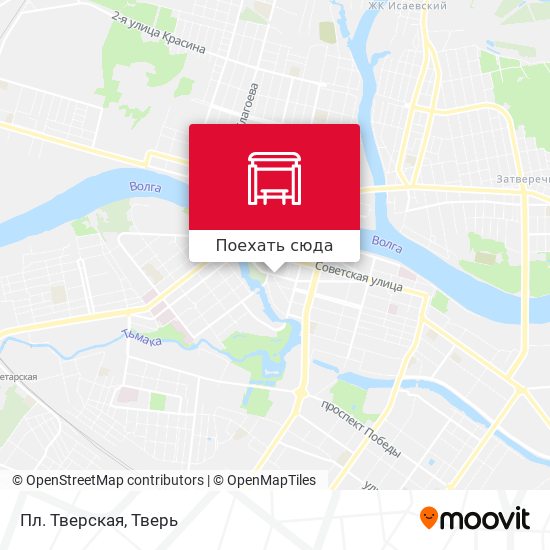 Карта Пл. Тверская