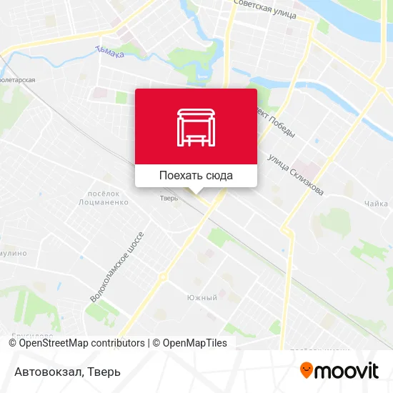 Карта Автовокзал