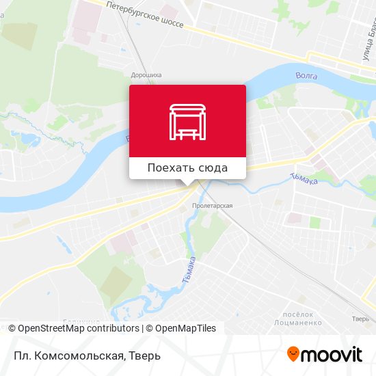 Карта Пл. Комсомольская