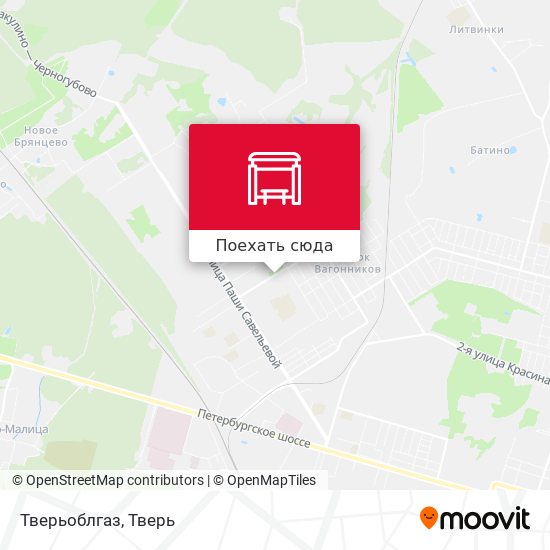 Карта Тверьоблгаз