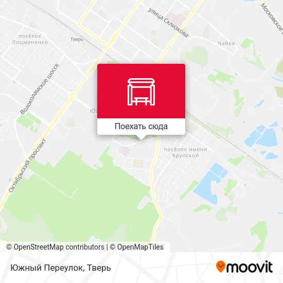 Карта Южный Переулок