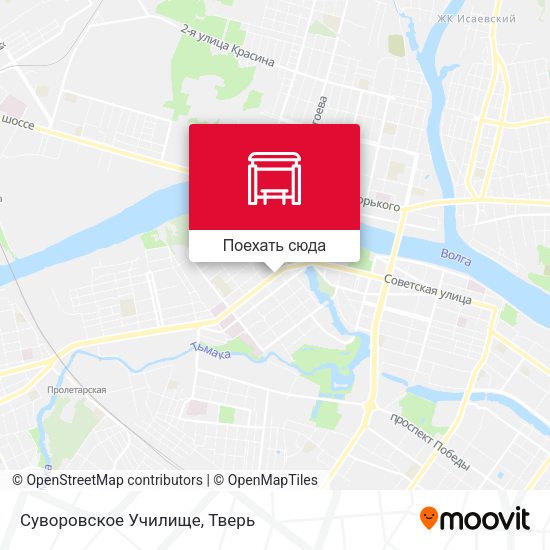 Карта Суворовское Училище