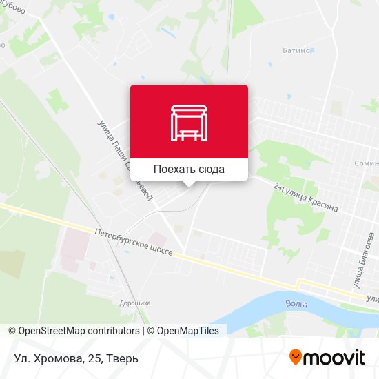 Карта Ул. Хромова, 25