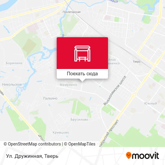 Карта Ул. Дружинная
