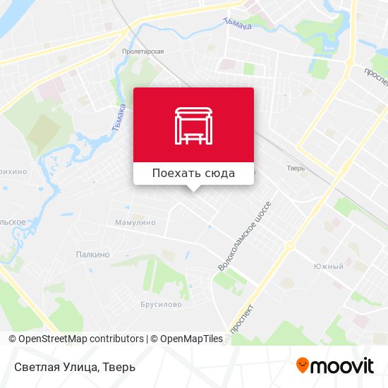 Карта Светлая Улица