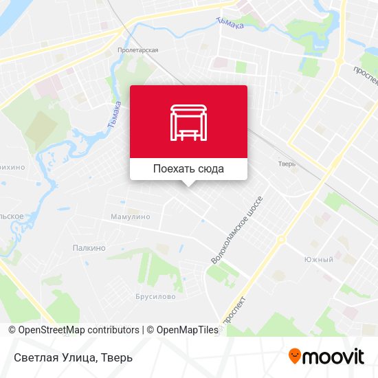 Карта Светлая Улица