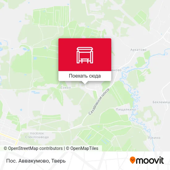 Карта Пос. Аввакумово