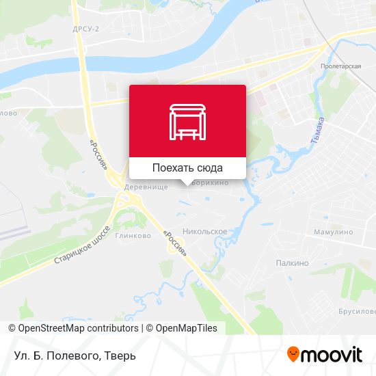 Карта Ул. Б. Полевого