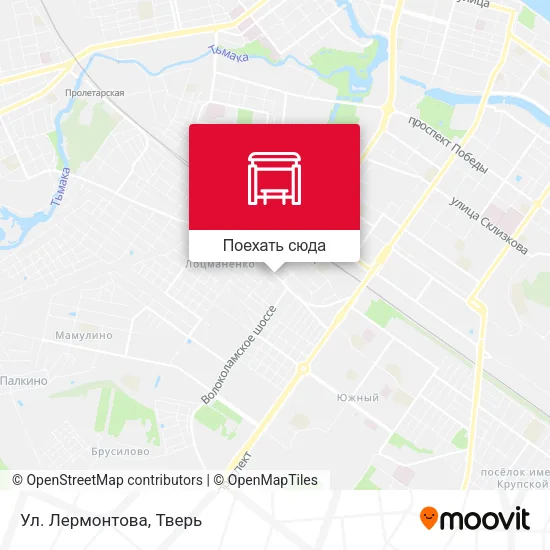 Карта Ул. Лермонтова