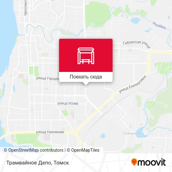 Карта Трамвайное Депо