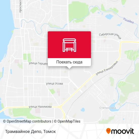 Карта Трамвайное Депо