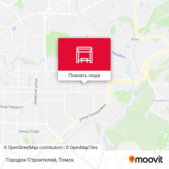 Карта Городок Строителей