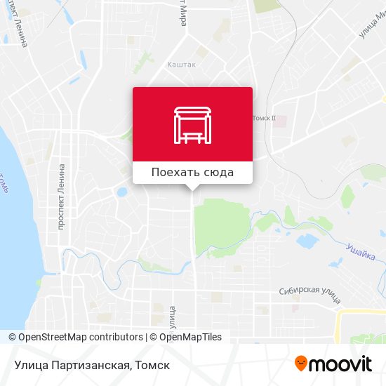 Карта Улица Партизанская