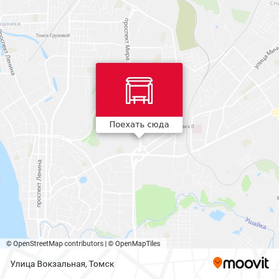 Карта Улица Вокзальная
