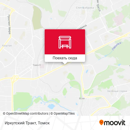 Карта Иркутский Тракт