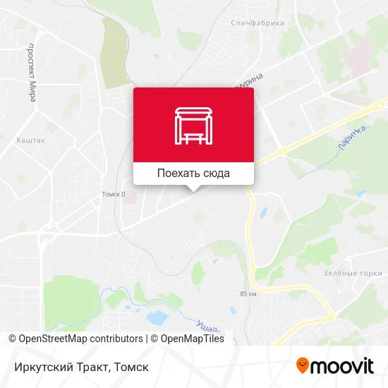 Карта Иркутский Тракт