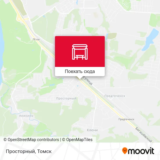 Карта Просторный