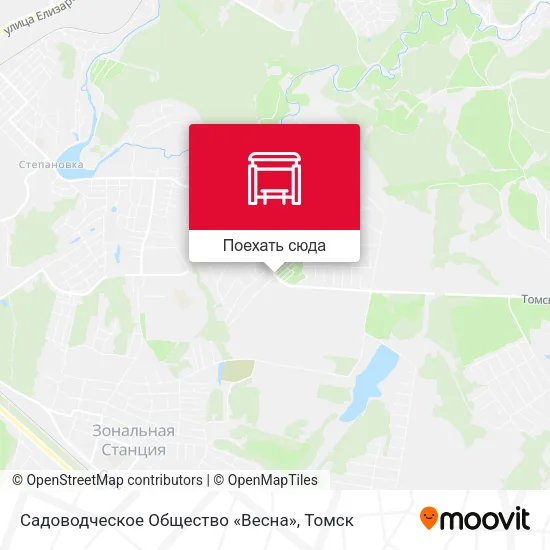 Карта Садоводческое Общество «Весна»