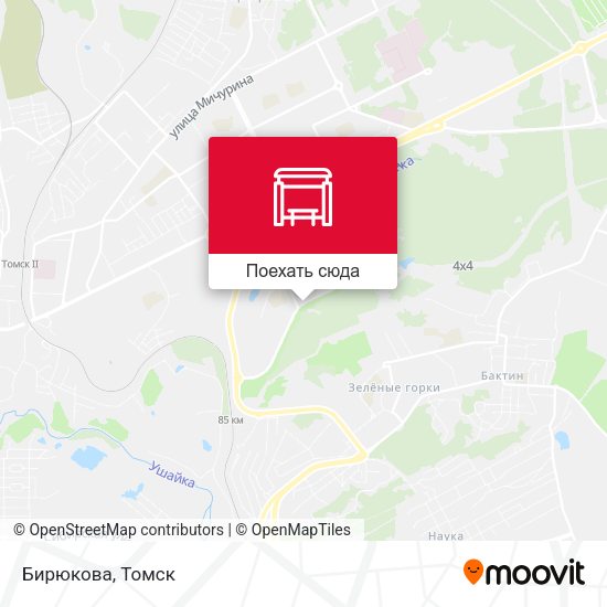 Карта Бирюкова