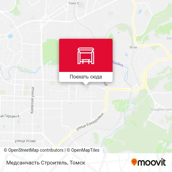 Карта Медсанчасть Строитель