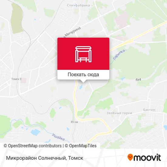 Карта Микрорайон Солнечный