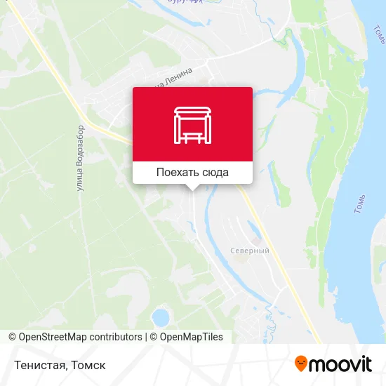 Карта Тенистая