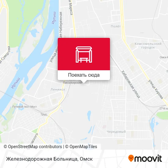 Карта Железнодорожная Больница