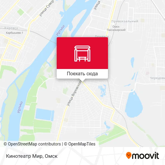 Карта Кинотеатр Мир