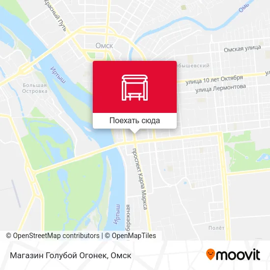 Карта Магазин Голубой Огонек