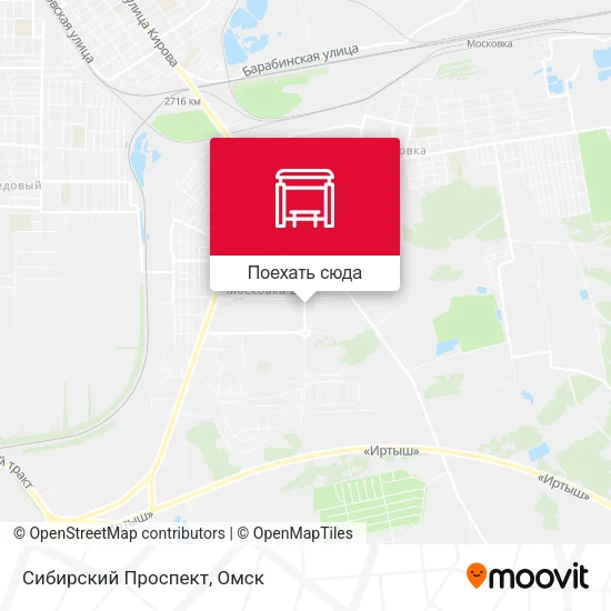 Карта Сибирский Проспект
