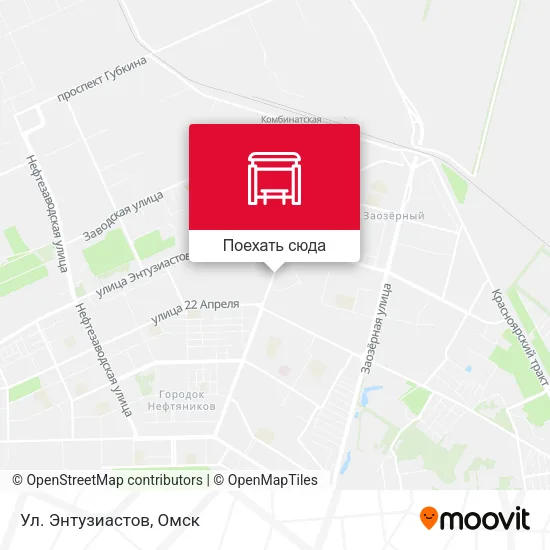 Карта Ул. Энтузиастов