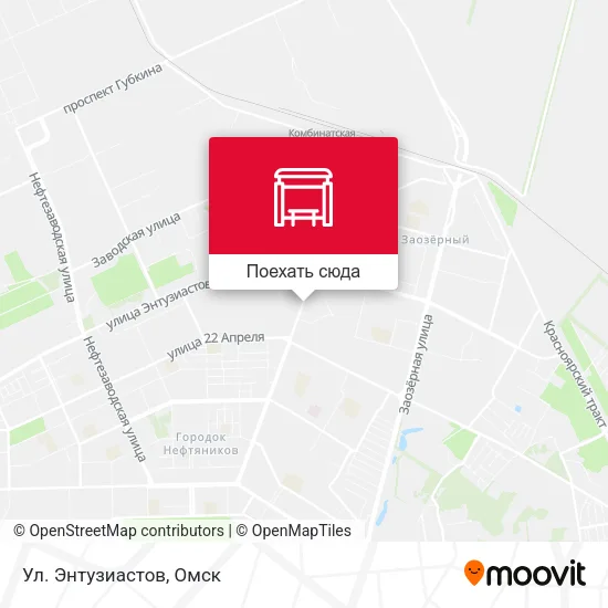 Карта Ул. Энтузиастов