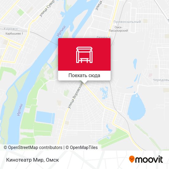 Карта Кинотеатр Мир