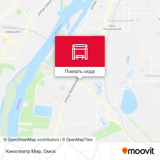 Карта Кинотеатр Мир