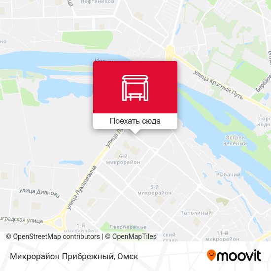 Карта Микрорайон Прибрежный