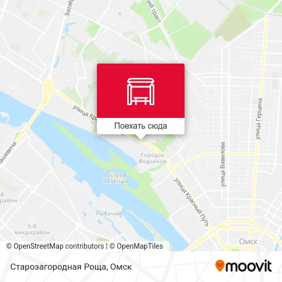 Карта Старозагородная Роща