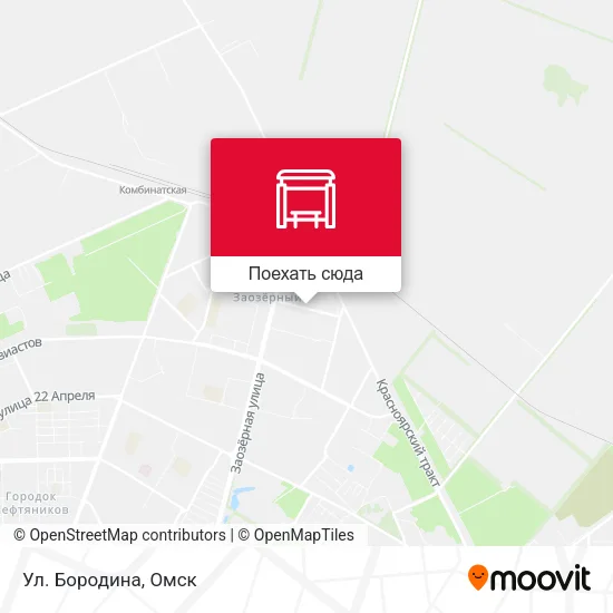 Карта Ул. Бородина