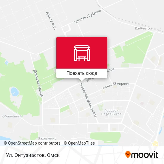 Карта Ул. Энтузиастов