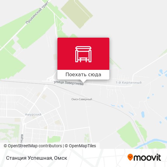 Карта Станция Успешная