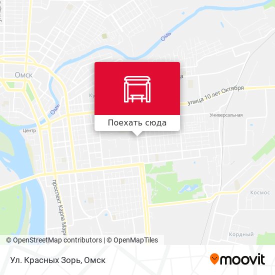 Карта Ул. Красных Зорь