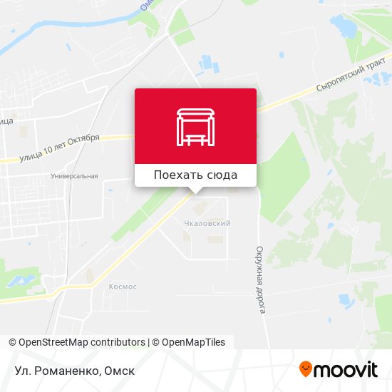 Карта Ул. Романенко
