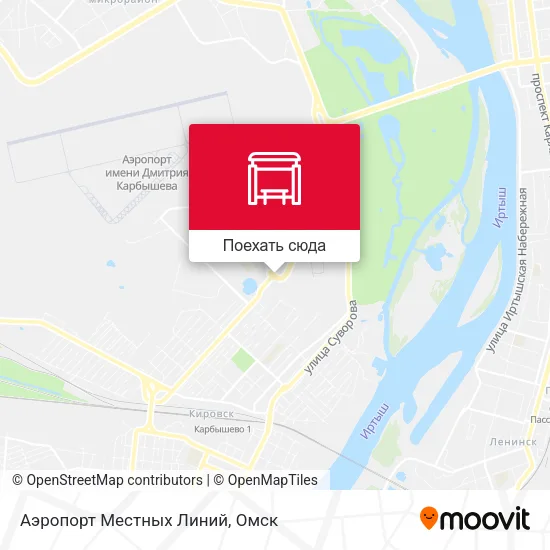 Карта Аэропорт Местных Линий