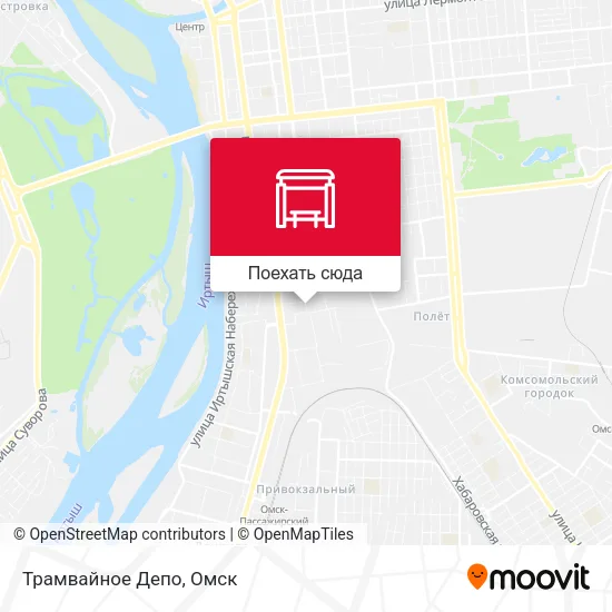 Карта Трамвайное Депо