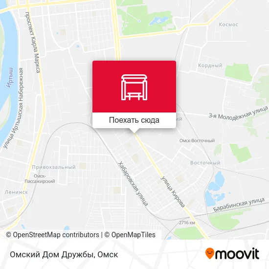 Карта Омский Дом Дружбы
