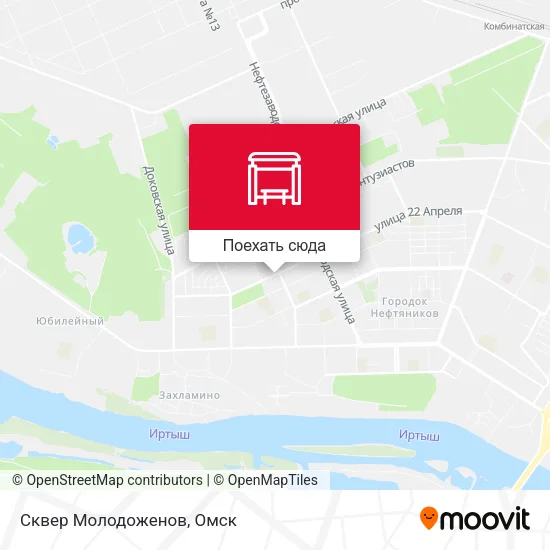Карта Сквер Молодоженов