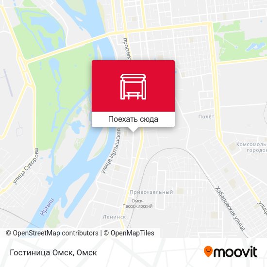 Карта Гостиница Омск