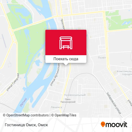 Карта Гостиница Омск