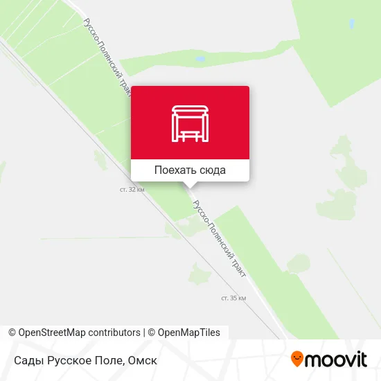 Карта Сады Русское Поле