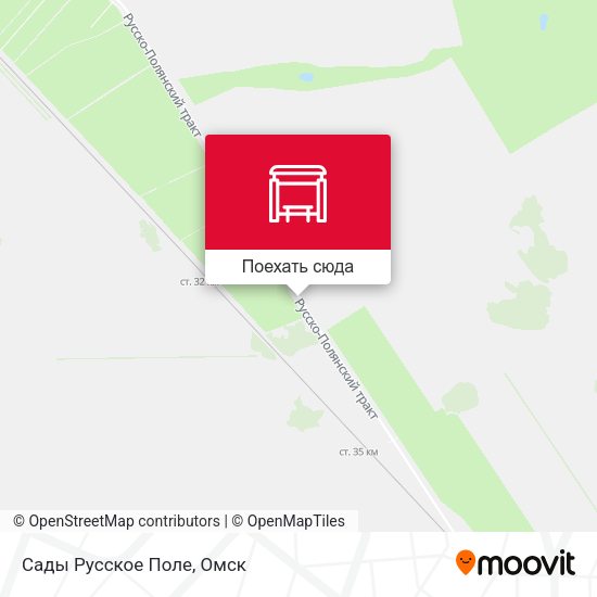 Карта Сады Русское Поле